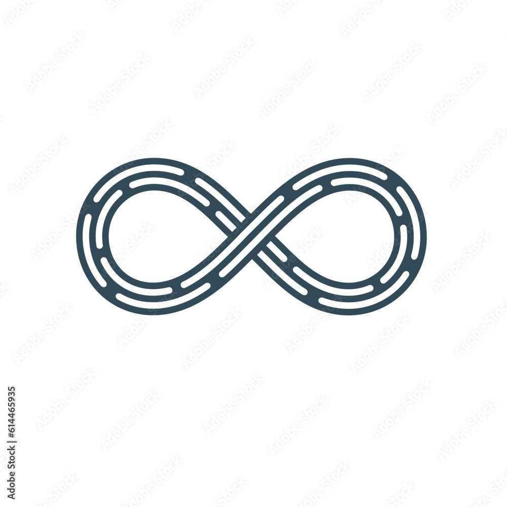 Naklejka premium Infinity symbol, icon. Vector illustration 