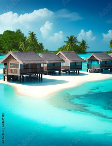 tropical resort hotel in maldives  © A_HALIQA
