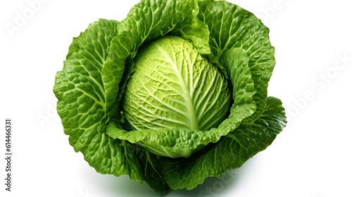 cabbage isolated on white background 