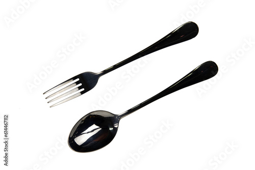 Wooden spoon isolated on a white background, photography