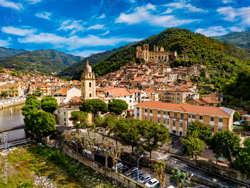 View of Dolceacqua in the Province of Imperia, Liguria, Italy photo