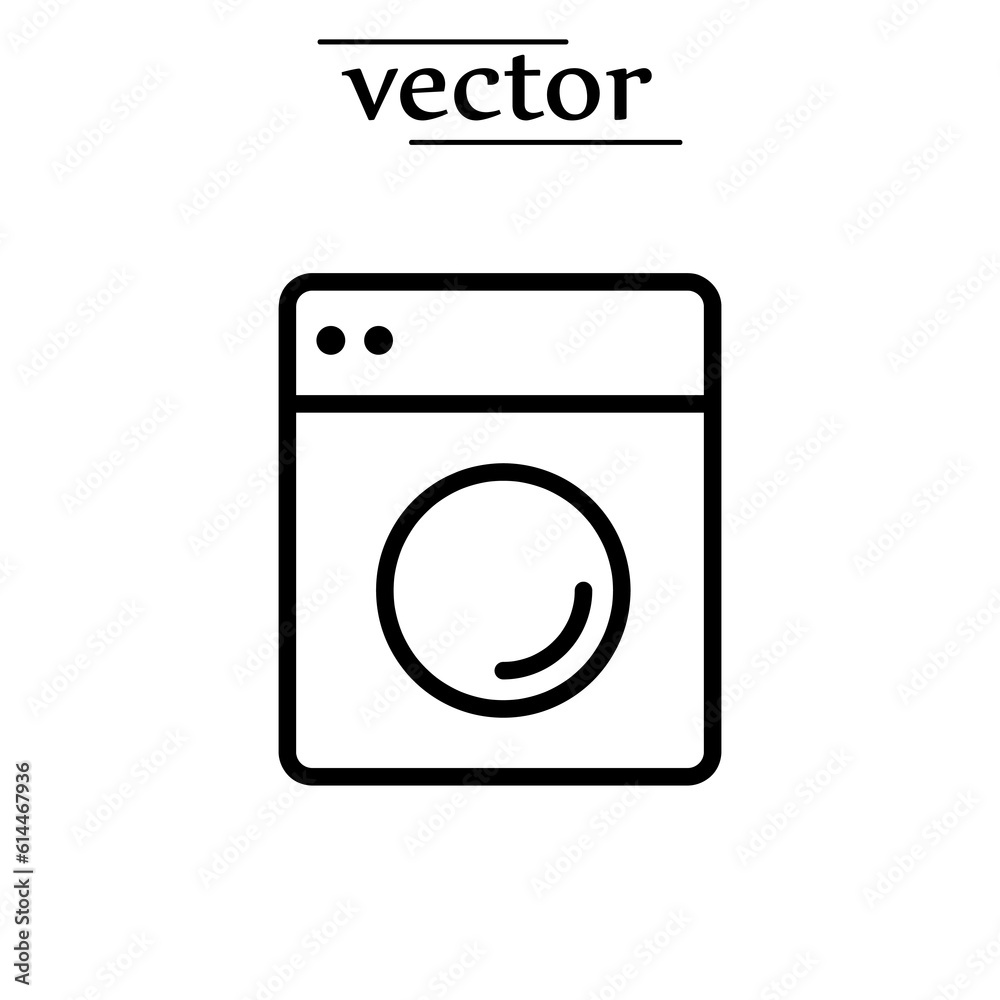 Wash machine icon, Laundry symbol modern, simple, vector, icon for website design.eps Wash machine icon, Laundry symbol modern, simple, vector, icon for website design.eps