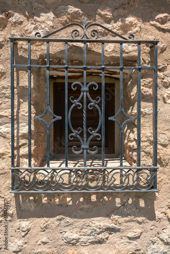 metal grate on a window
