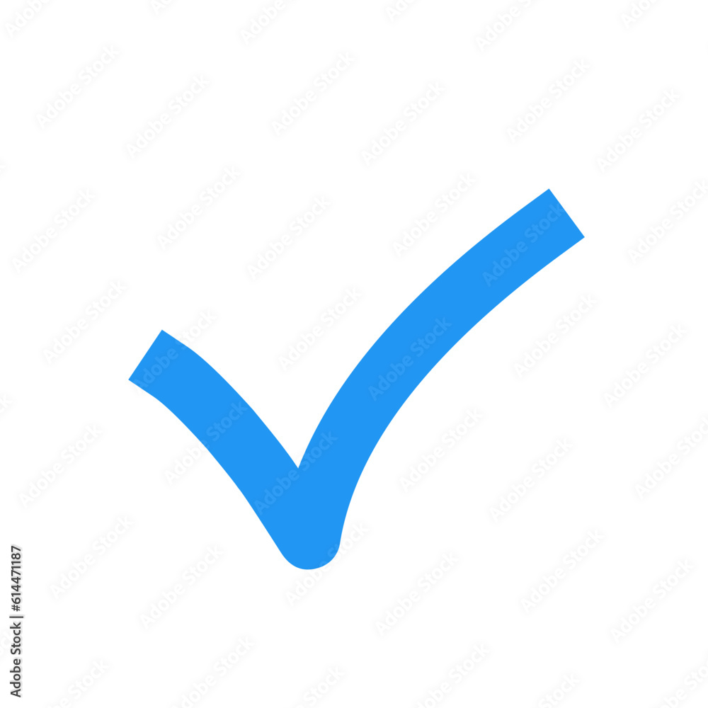 Blue check sign Blue check sign