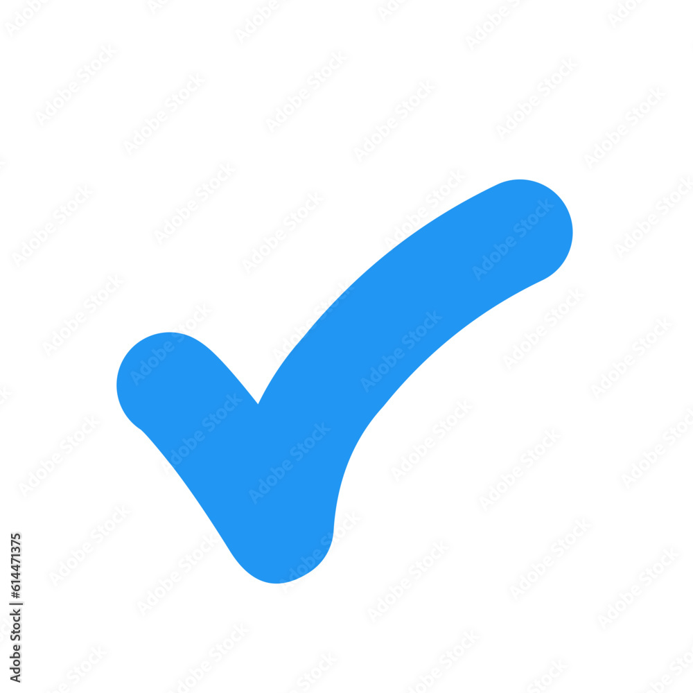 Blue check sign Blue check sign