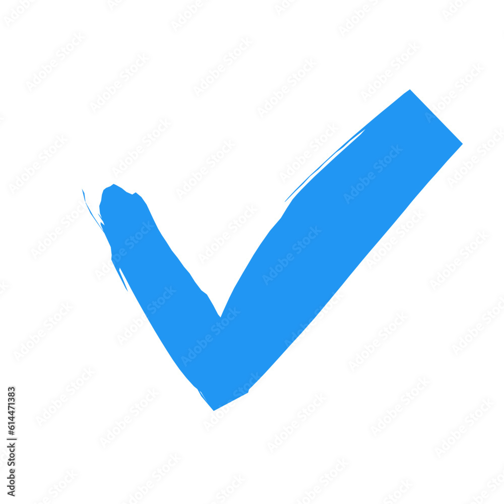 Blue check sign Blue check sign