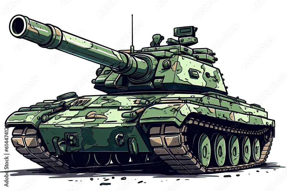 Tank Illustration. Transportation Illustration. generative AI Tank Illustration. Transportation Illustration. generative AI