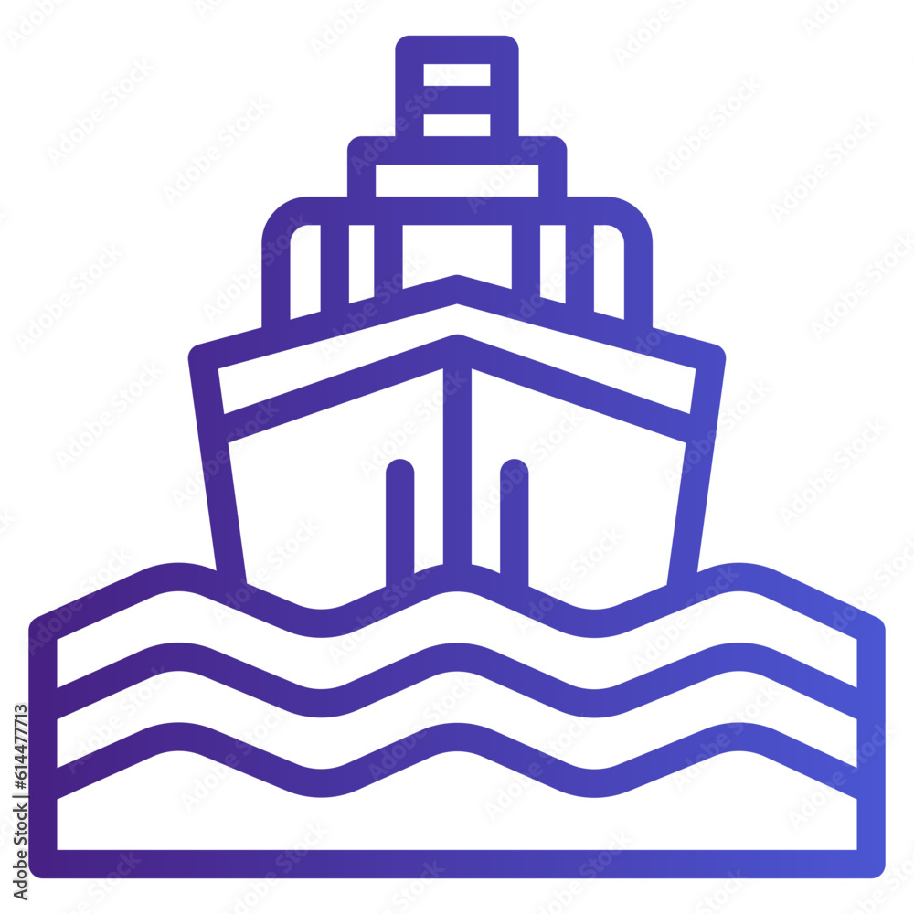 Ship Gradient Icon Style Ship Gradient Icon Style