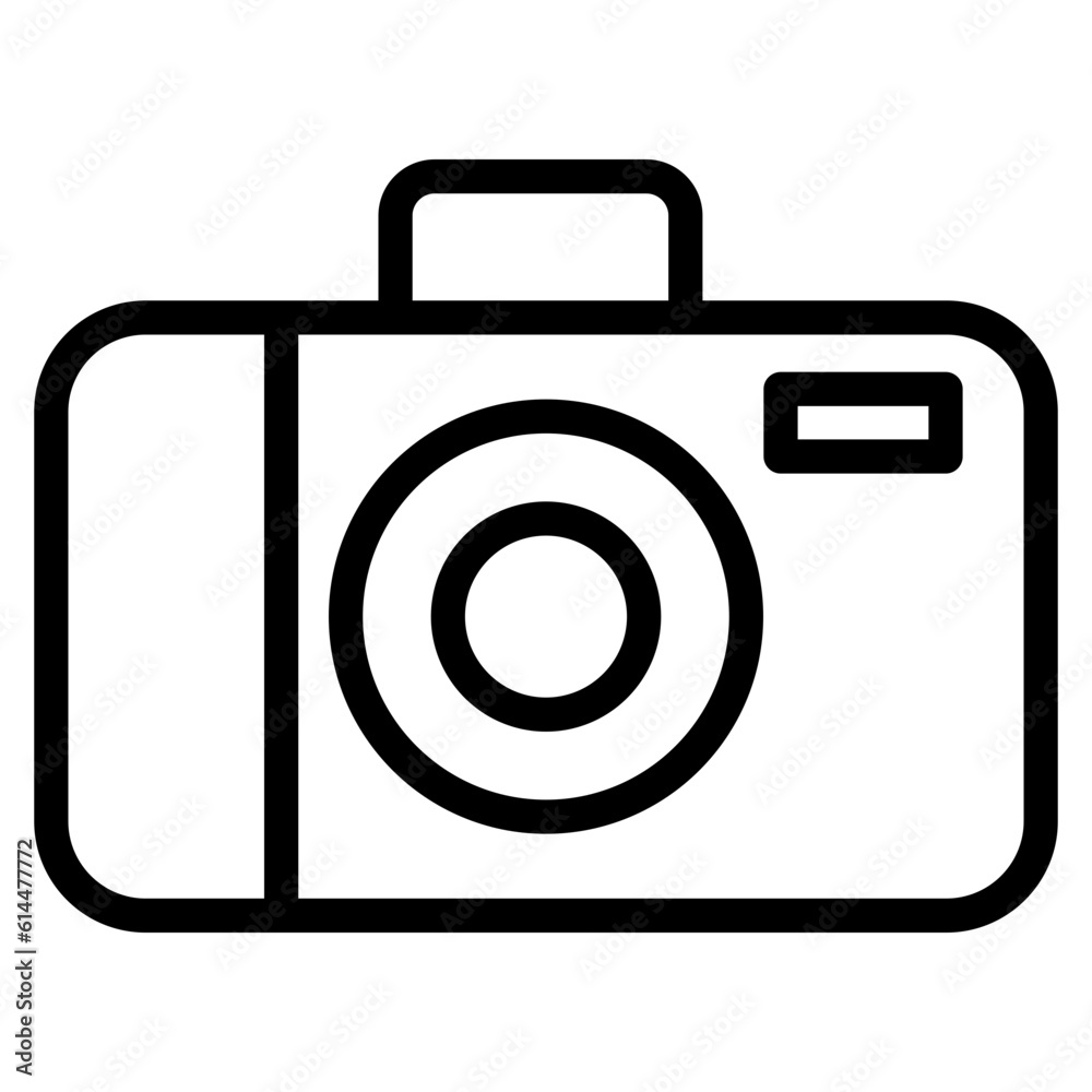 Camera Line Icon Style Camera Line Icon Style