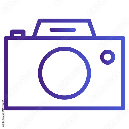 Camera Gradient Icon Style