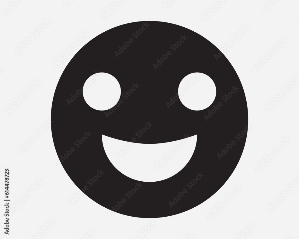 Smile Face Icon. Smiley Facial Expression Happy Emotion Emoticon Cheerful Joy Black White Sign Symbol Illustration Artwork Graphic Clipart EPS Vector Smile Face Icon. Smiley Facial Expression Happy Emotion Emoticon Cheerful Joy Black White Sign Symbol Illustration Artwork Graphic Clipart EPS Vector