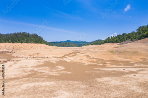 Valley of dry Lokvarsko lake in Gorski kotar, Croatia