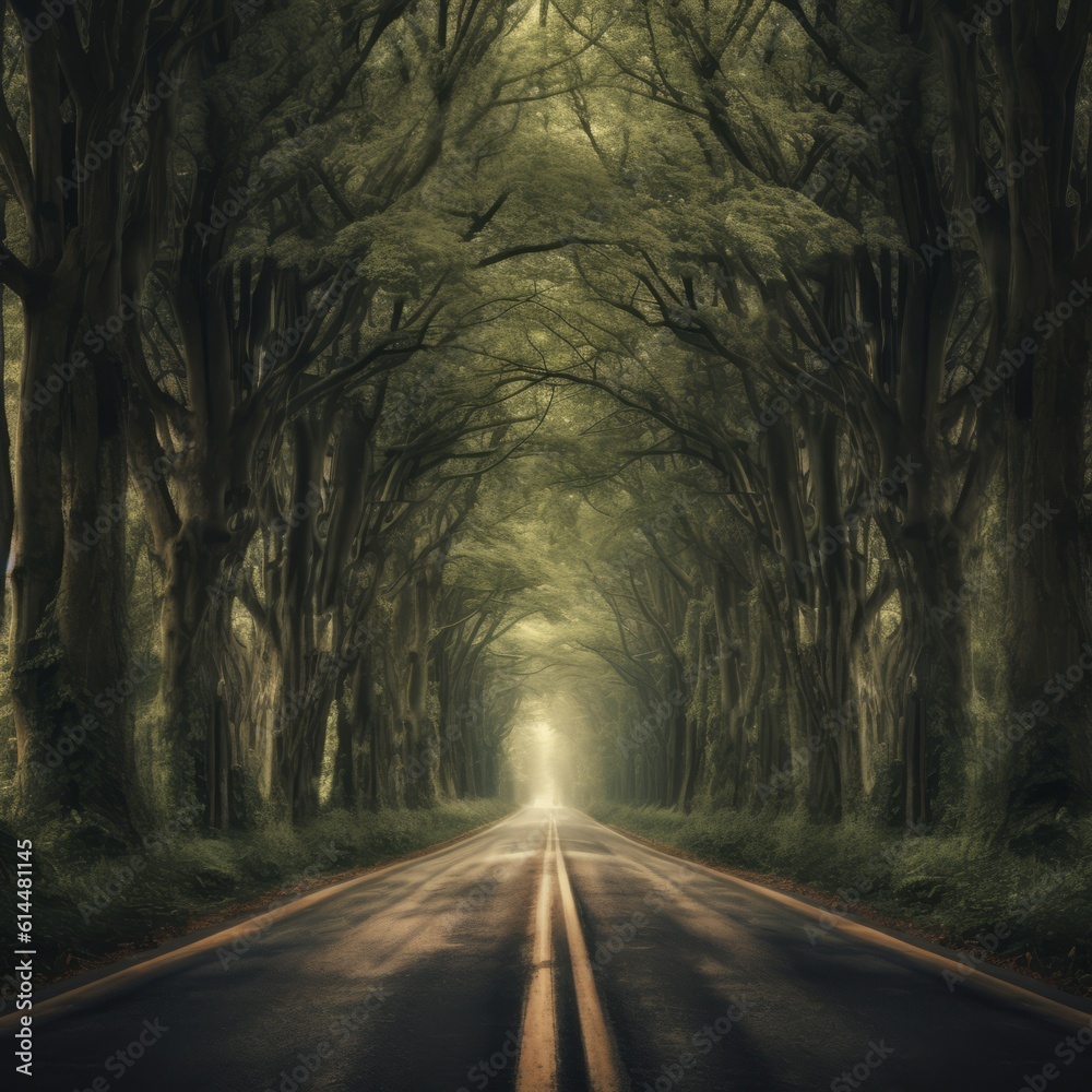 Fototapeta premium road in the woods