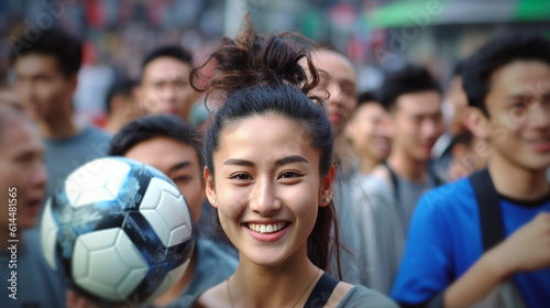 young adult woman and women and men sport club, soccer players, black, jersey, fun joy, waiting, soccer match, championship, group and team