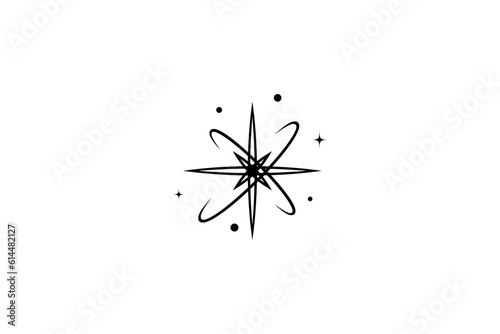 Compass logo design with swoosh effect variations
