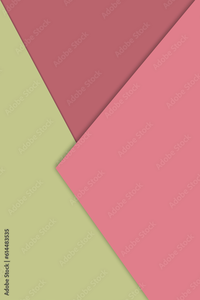 Geometric abstract background with shadow paper cut layers