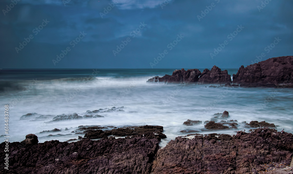 waves on the beach