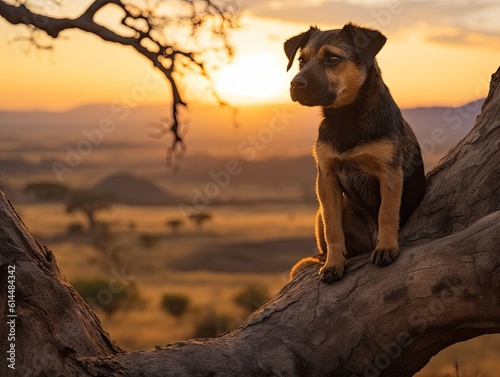 Safari Watchdog  Patterdale Terrier on the Lookout
