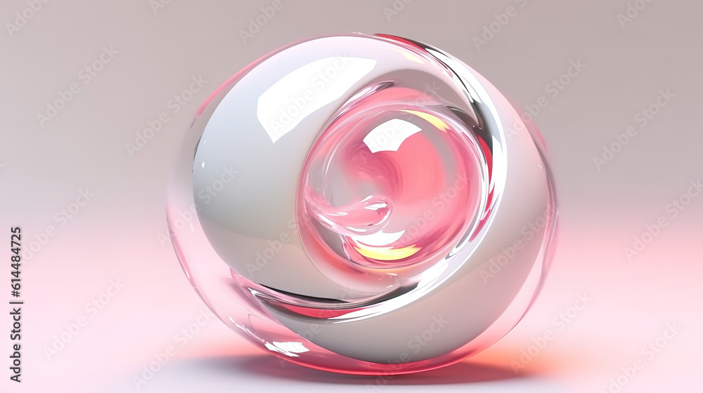 Ballerina doll in neon lighting ball . Generative Ai Ballerina doll in neon lighting ball . Generative Ai