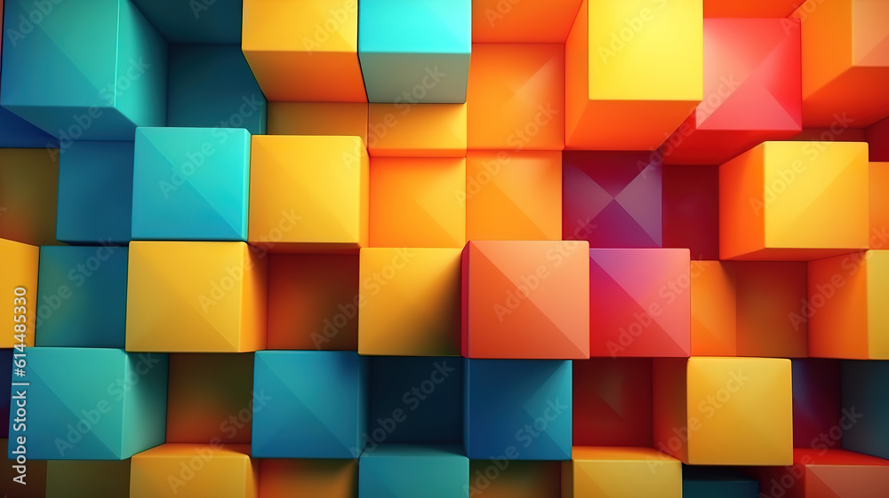 Geometry abstract background. 3d rendering. Generative Ai Geometry abstract background. 3d rendering. Generative Ai