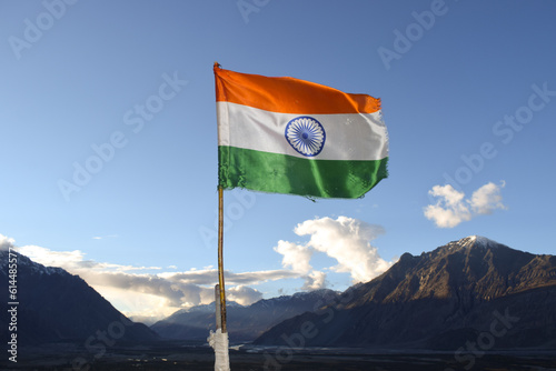 Indian flag flying high