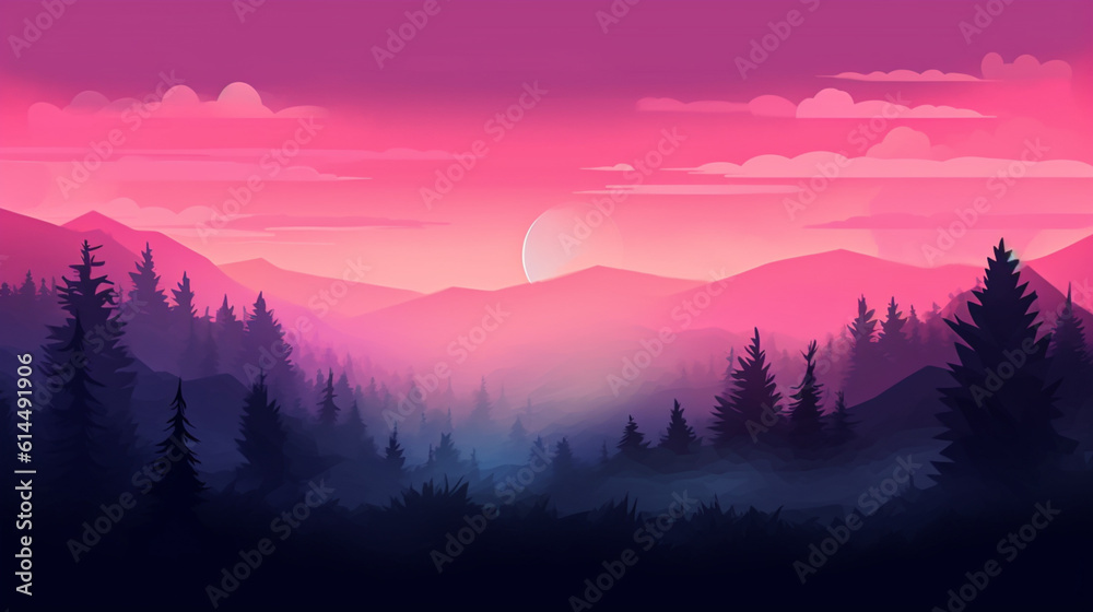 Twilight gradient background. Twilight gradient background.