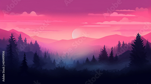 Twilight gradient background. © AI