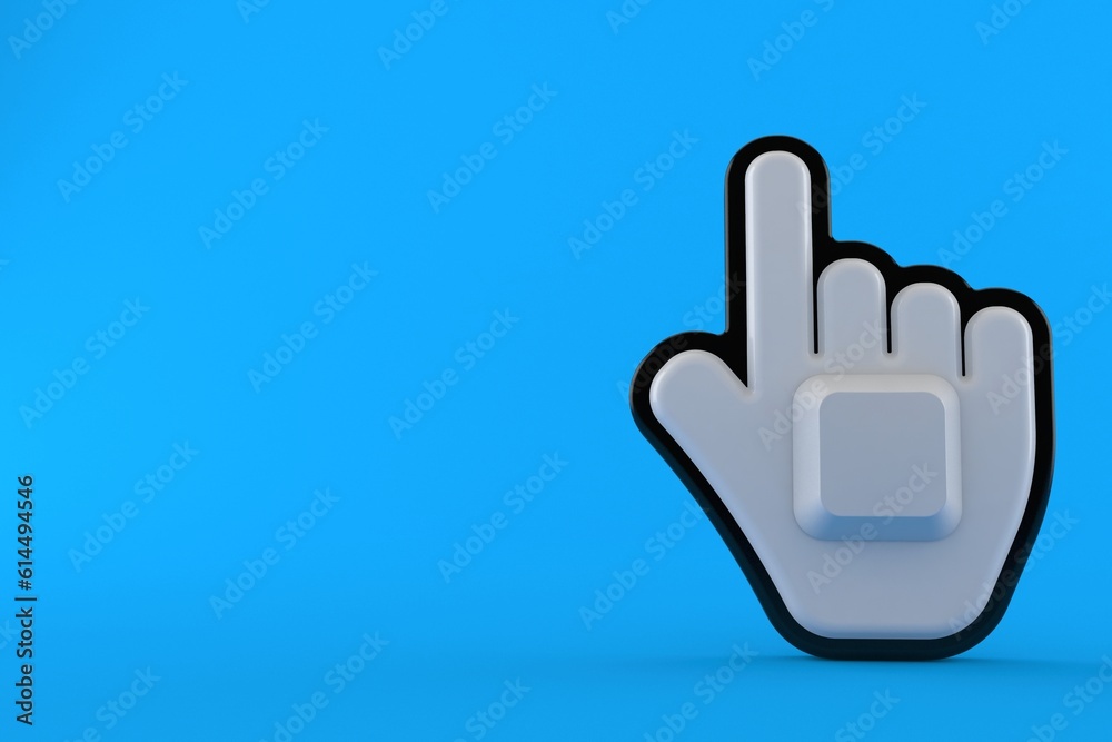 Obraz premium Cursor with computer key