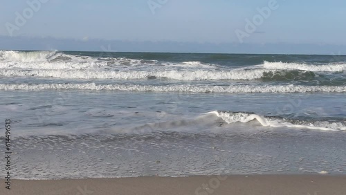 waves on the beach