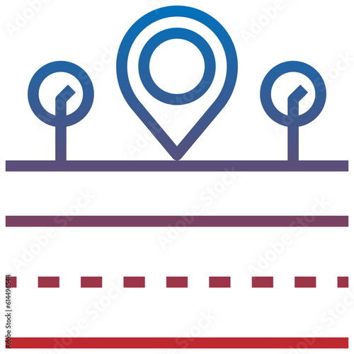 ROADSIDE line icon,linear,outline,graphic,illustration