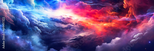 Fantastic colorful cosmic illustration