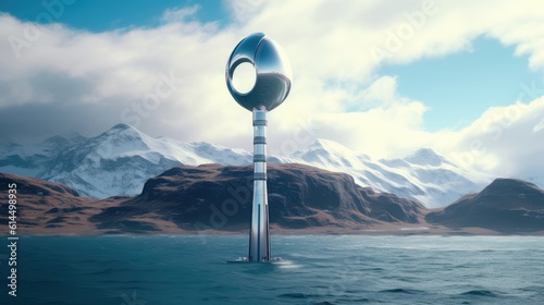 Vertical axis wind turbine, Wind turbines in the sea, Wind is becoming a more significant part of energy supply, Renewable energy equipment.