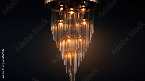 Chandelier, Luxury gold chandelier, Classical lighting equipment.