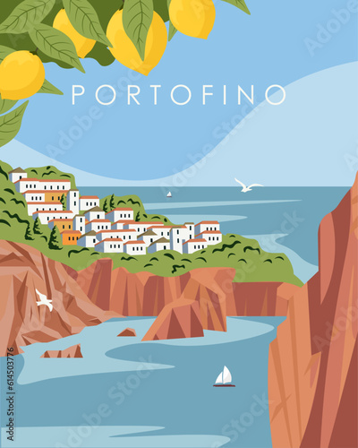 Photo Portofino Italy poster.