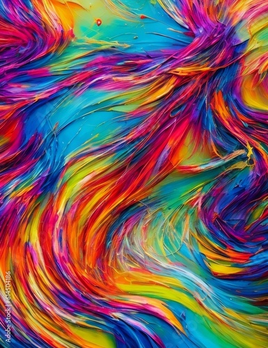 Abstract colorful background with lines. Generated AI