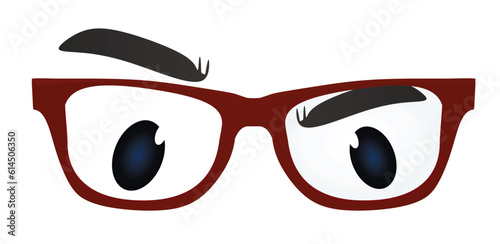 Funny carnival mask. vector illustration