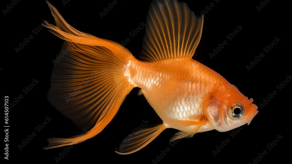 aquarium with a goldfish, a symbol of dreams, fulfillment of desires. Generative AI aquarium with a goldfish, a symbol of dreams, fulfillment of desires. Generative AI