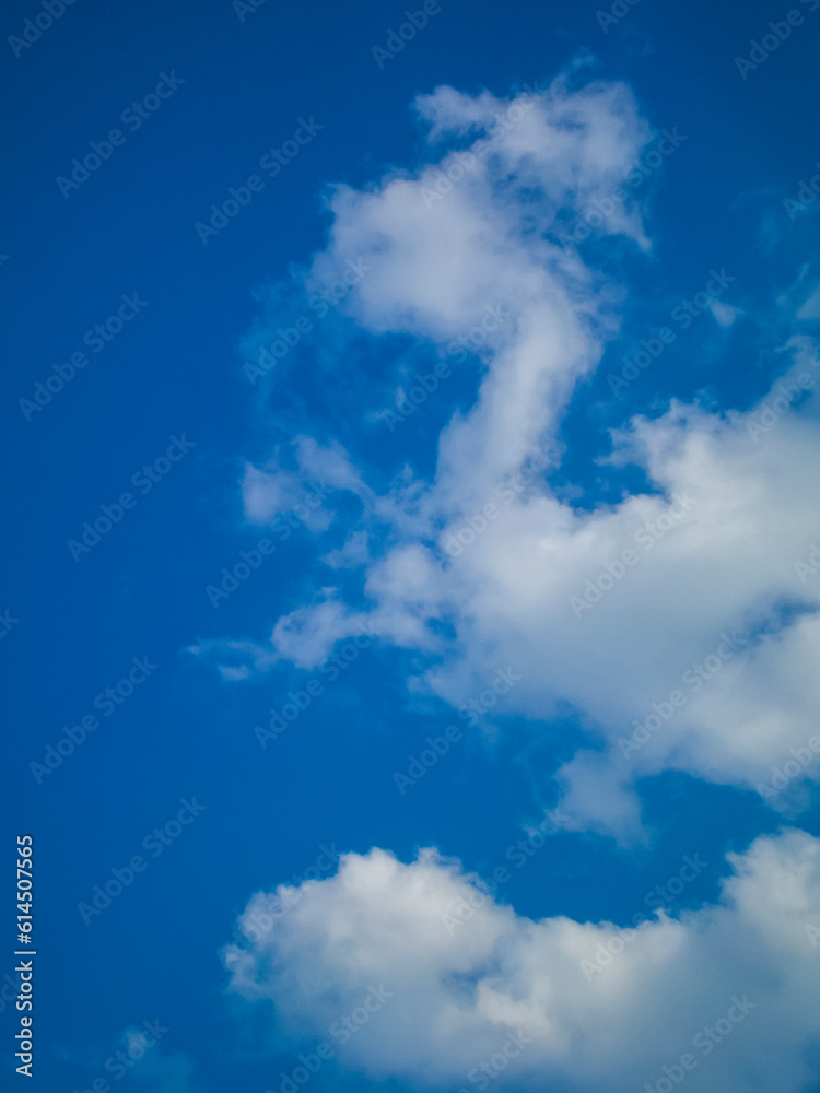 Photo of a blue sky with clouds Photo of a blue sky with clouds