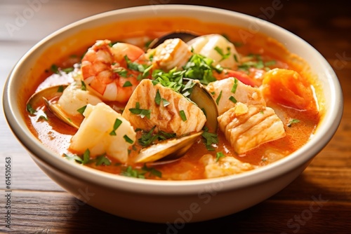 Dish of bouillabaisse reigns supreme. Originating in the port city of Marseille, this fish stew features a local fish, including flaky white fish, delicate monkfish and plump shellfish. Generative AI