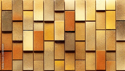 Yellow and brown stone tile floor or wall pattern for kitchen or bathroom