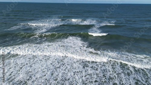 Flying out from shore