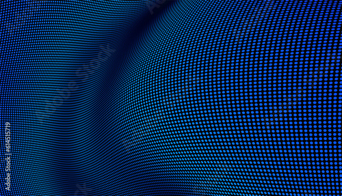 Abstract gradient wave of particles. 