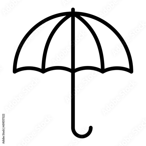 umbrella icon on transparent background