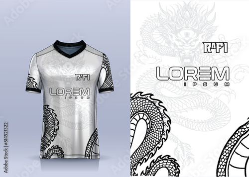 real madrid jersey and t-shirt template sports jersey design vector mockup. Sports design for football, racing, gaming jersey. Vector