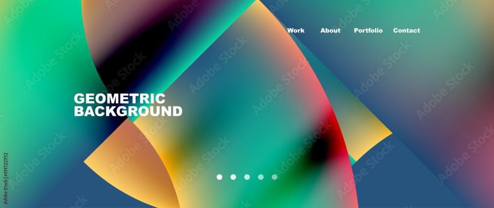 Minimal geometric abstract background. Circle and line design. Trendy techno business template for wallpaper, banner, background or landing Minimal geometric abstract background. Circle and line design. Trendy techno business template for wallpaper, banner, background or landing