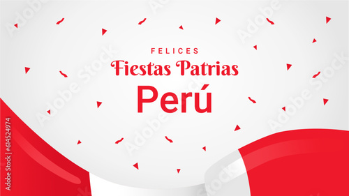 peru independence day background template