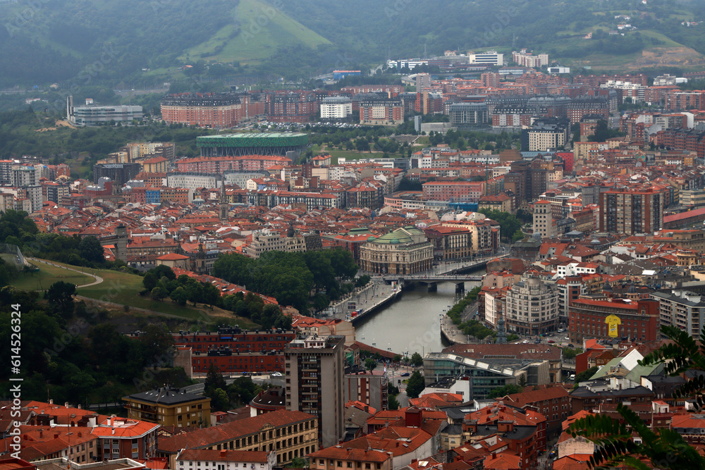 Buildings in the city of Bilbao