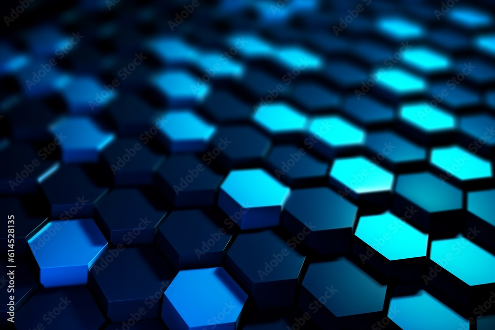 Abstract background formed from Futuristic blue hexagon , Glass blue Pattern, Geometric Crystals, Abstract Abstract background formed from Futuristic blue hexagon , Glass blue Pattern, Geometric Crystals, Abstract