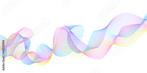 Abstract colorful blue, pink blend wave lines and technology background. Modern colorful flowing wave lines and glowing moving lines. Futuristic technology and sound wave lines background.