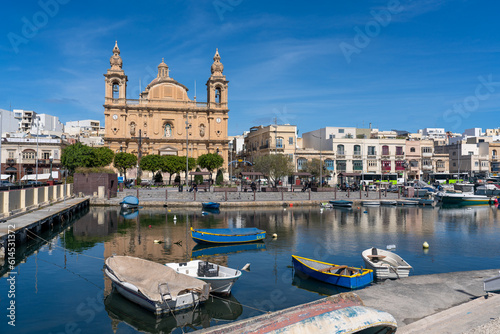Parish Church at Msida marina on Malta Island